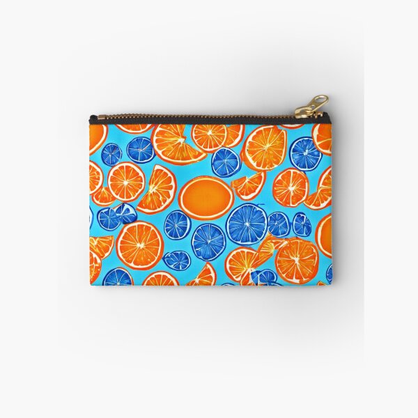 Item preview, Orange Fruit on Blue: Vibrant Contrast designed and sold by Health And Fitness Posts e-Store.