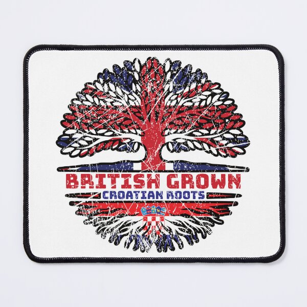 Item preview, Croatian Croatia Uk United Kingdom British Tree Roots Flag designed and sold by FlagX.