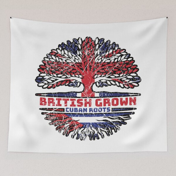 Item preview, Cuba Cuban Uk United Kingdom British Tree Roots Flag designed and sold by FlagX.