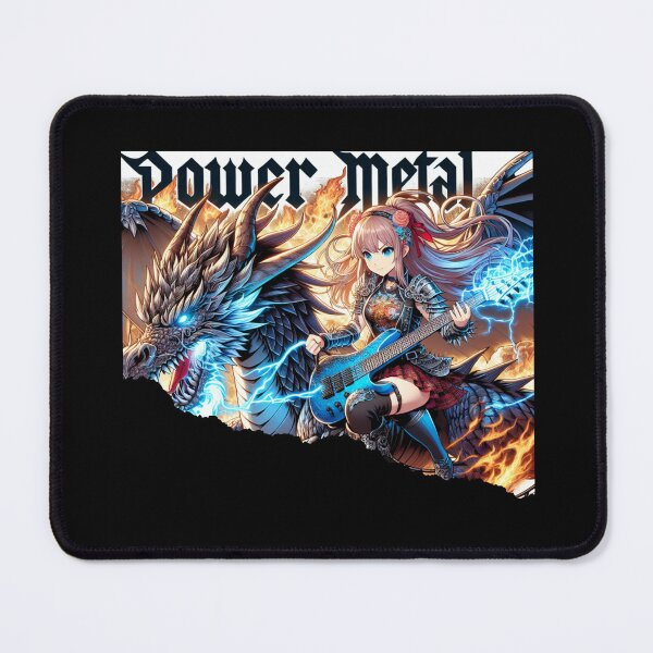 Item preview, Power Metal - Girl fly wtih dragon designed and sold by Animetal-Shop.