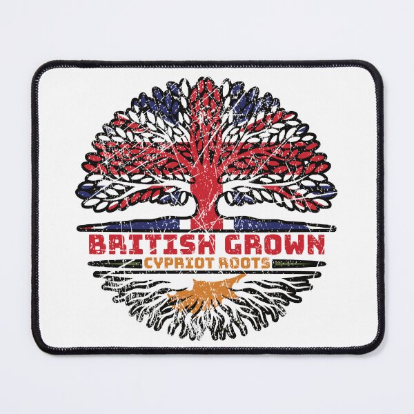 Item preview, Cyprus Cypriot Cypriote Uk United Kingdom British Tree Roots Flag designed and sold by FlagX.