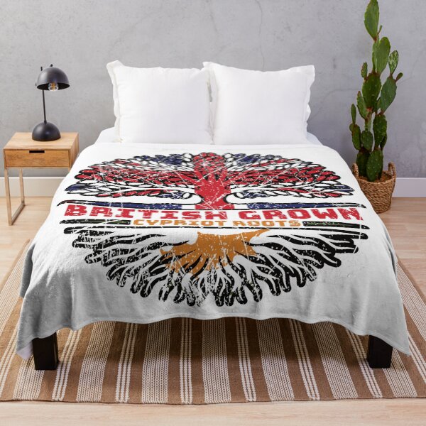 Item preview, Cyprus Cypriot Cypriote Uk United Kingdom British Tree Roots Flag designed and sold by FlagX.