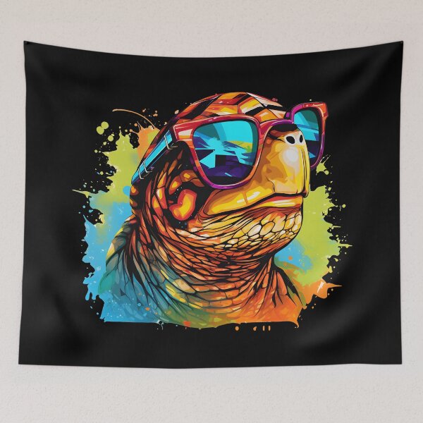 Item preview, Summer Vacation Funny Cool Gangsta Turtle With Shades designed and sold by Leonardo Palumbo.
