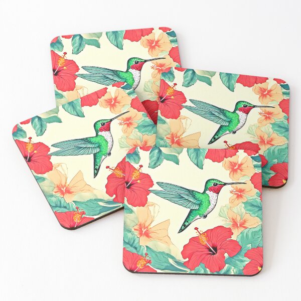 Item preview, Hummingbird & Hibiscus: Artful Duo designed and sold by Health And Fitness Posts e-Store.