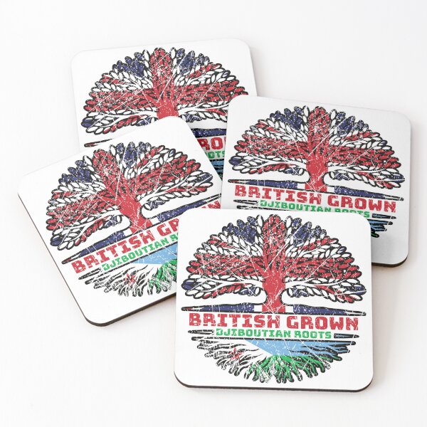 Item preview, Djibouti Djiboutian British UK Tree Roots Flag designed and sold by FlagX.