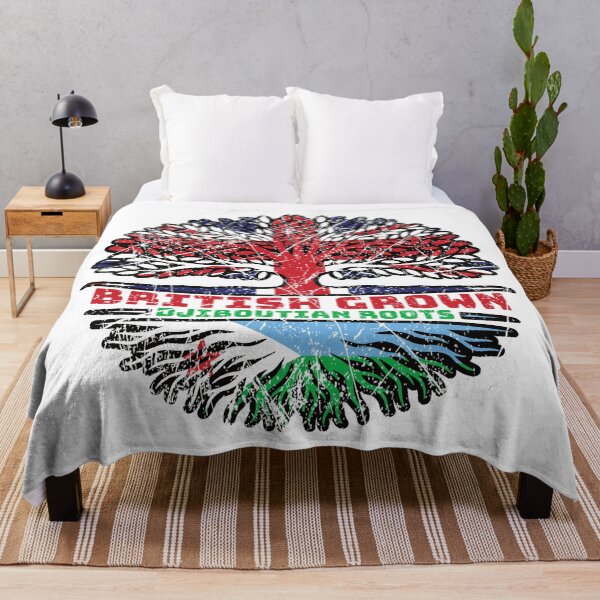Item preview, Djibouti Djiboutian British UK Tree Roots Flag designed and sold by FlagX.