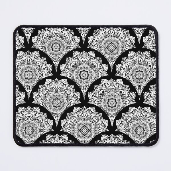 Item preview, Monochrome Mandala Art Deco Scallop designed and sold by Triplicate Limited.