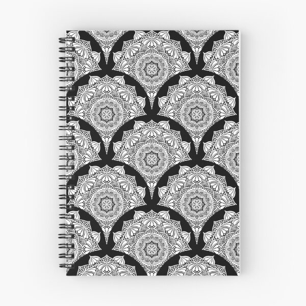 Item preview, Monochrome Mandala Art Deco Scallop designed and sold by Triplicate Limited.