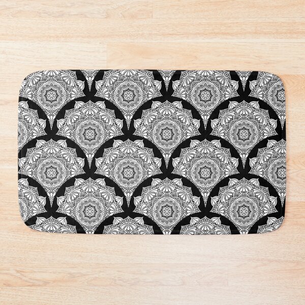 Item preview, Monochrome Mandala Art Deco Scallop designed and sold by Triplicate Limited.