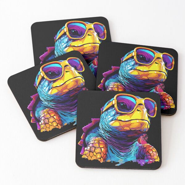 Item preview, Summer Colorful Funny Cool Gangsta Turtle Wearing Shades designed and sold by Leonardo Palumbo.
