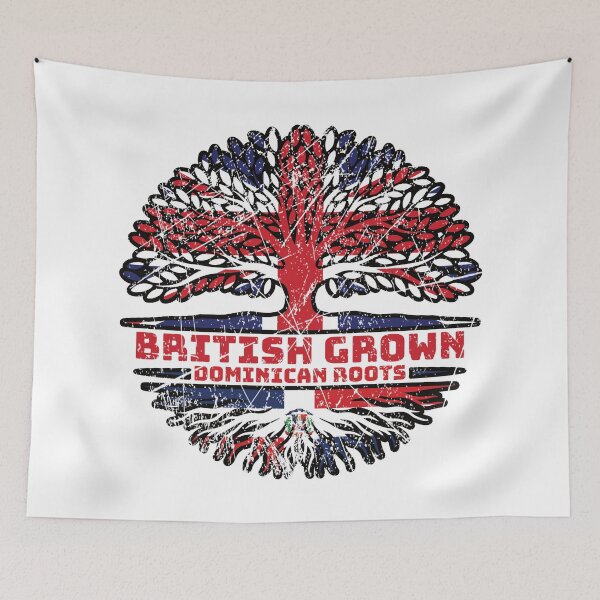 Item preview, Dominican Republic Uk United Kingdom British Tree Roots Flag designed and sold by FlagX.