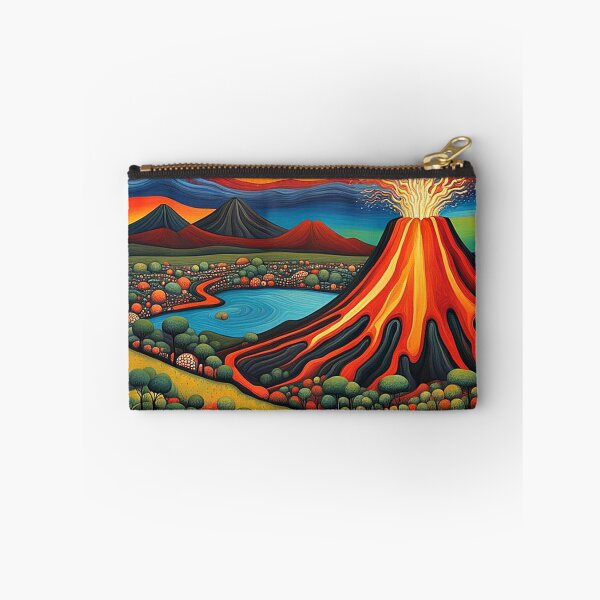 Item preview, Erupting volcano at night 2 designed and sold by George Hutton Hunter.
