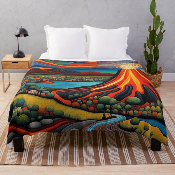 Item preview, Erupting volcano at night 2 designed and sold by George Hutton Hunter.