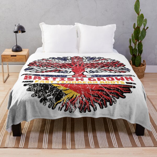 Item preview, East Timor East Timorean British UK Tree Roots Flag designed and sold by FlagX.