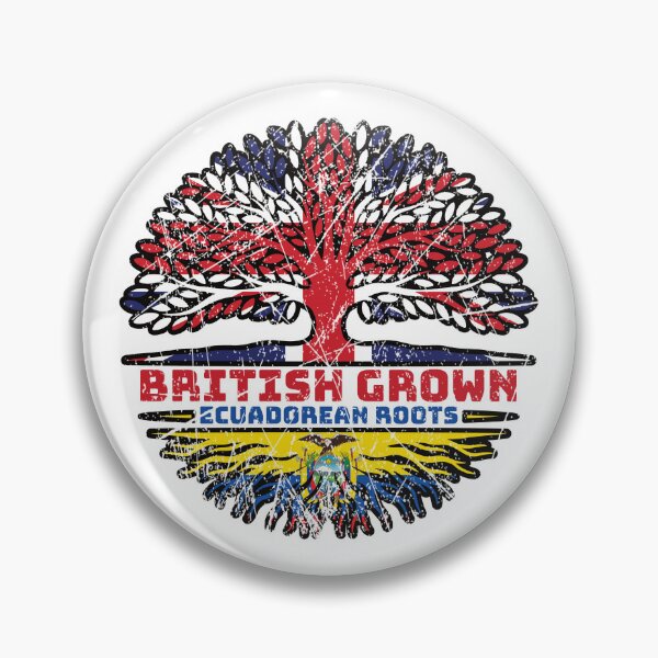 Item preview, Ecuador Ecuadorian Ecuadorean Ecuadoran Uk United Kingdom British Tree Roots Flag designed and sold by FlagX.