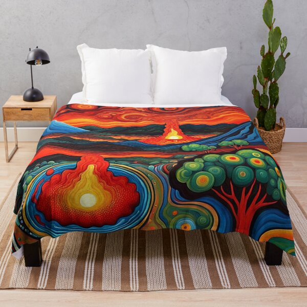 Item preview, Erupting volcano at night 3 designed and sold by George Hutton Hunter.
