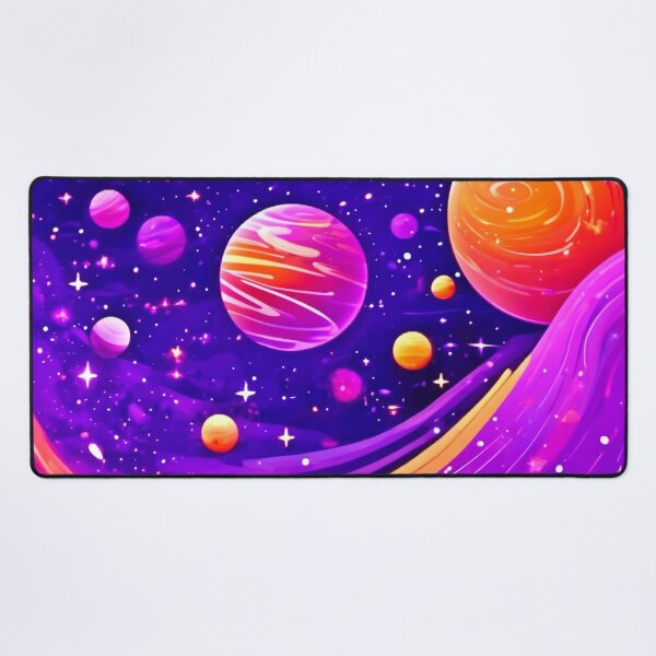 Item preview, Cartoon Cosmos: Orange & Purple Celestial designed and sold by Health And Fitness Posts e-Store.