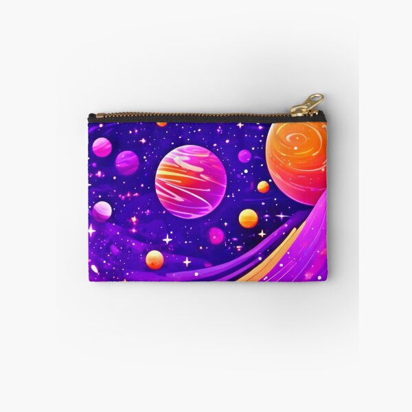 Item preview, Cartoon Cosmos: Orange & Purple Celestial designed and sold by Health And Fitness Posts e-Store.