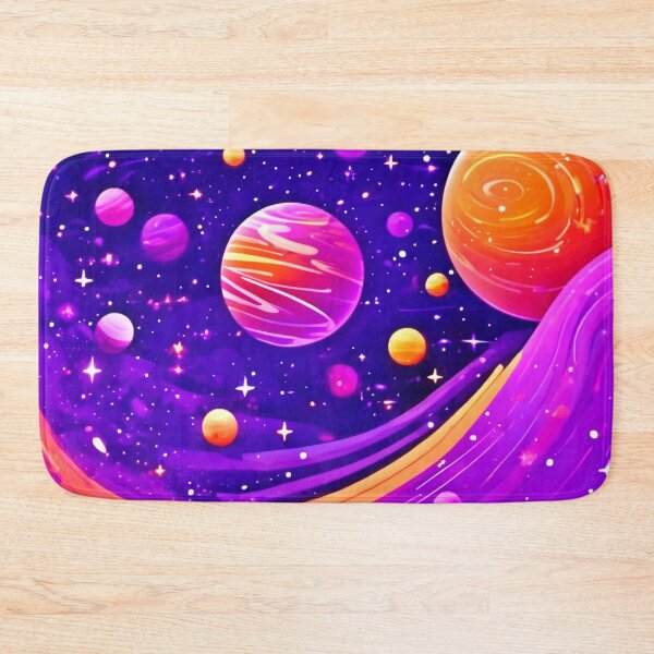 Item preview, Cartoon Cosmos: Orange & Purple Celestial designed and sold by Health And Fitness Posts e-Store.