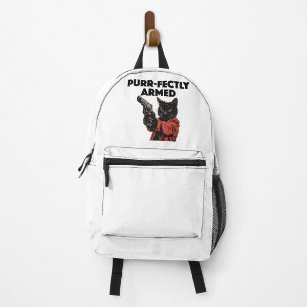 Item preview, Black Cat - Purr-fectly Armed (with Black Lettering) designed and sold by VelvetRoom.