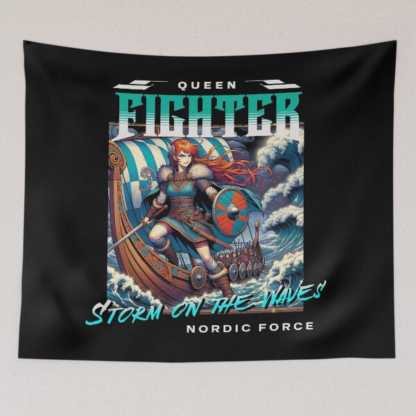 Item preview, Queen Figther - Storm on the waves designed and sold by Animetal-Shop.