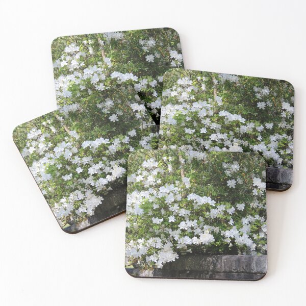 Item preview, White Azaleas Over Stone Wall designed and sold by Cynthia48.