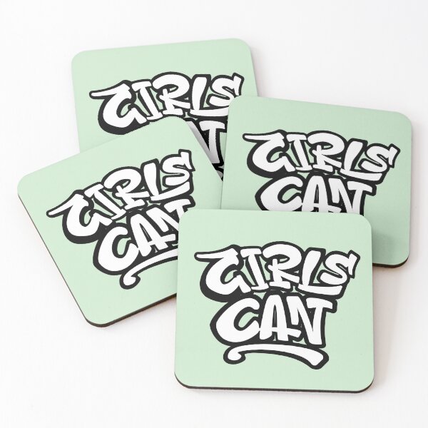 Item preview, Girls Can hand drawing text designed and sold by ZalinaKadyrova.