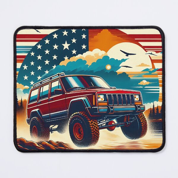 Item preview, Cherokee XJ 4x4 USA offroad Vintage old school vehicle - Scenic view designed and sold by Off-Road-Zone.