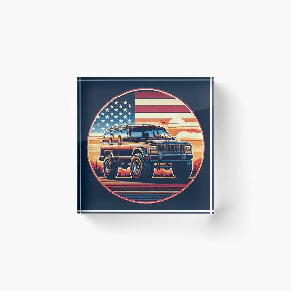 Item preview, Cherokee XJ 4x4 USA offroad Vintage old school vehicle  - Scenic view designed and sold by Off-Road-Zone.