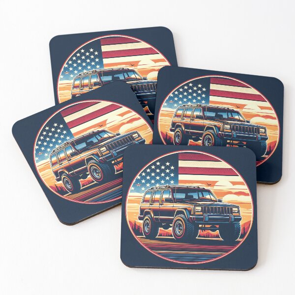 Item preview, Cherokee XJ 4x4 USA offroad Vintage old school vehicle  - Scenic view designed and sold by Off-Road-Zone.