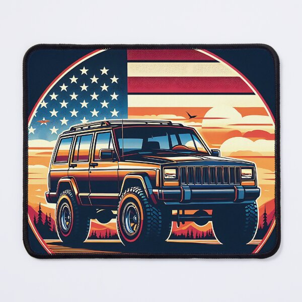 Item preview, Cherokee XJ 4x4 USA offroad Vintage old school vehicle - Scenic view designed and sold by Off-Road-Zone.