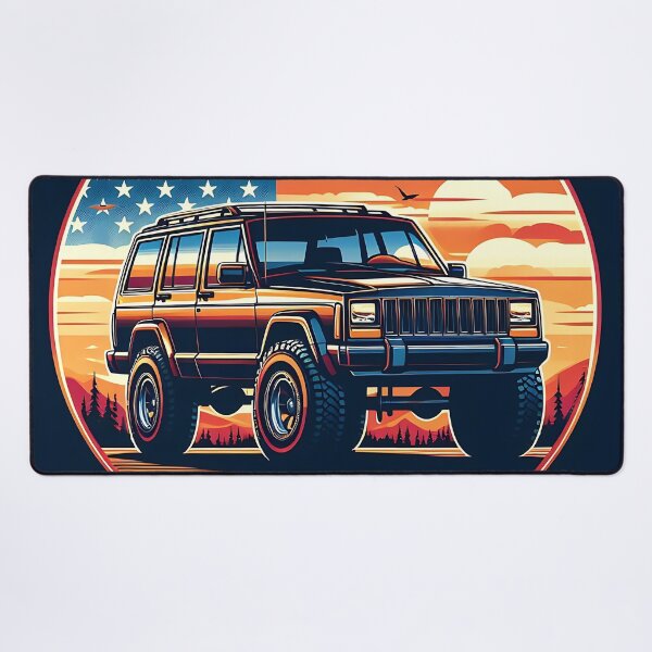 Item preview, Cherokee XJ 4x4 USA offroad Vintage old school vehicle  - Scenic view designed and sold by Off-Road-Zone.