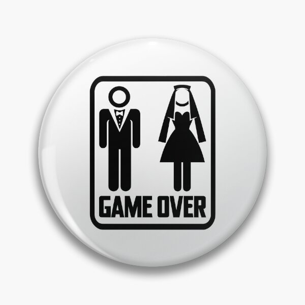 Item preview, Funny Bachelor Party Game Over Sign Wedding Humor designed and sold by TKsTees.