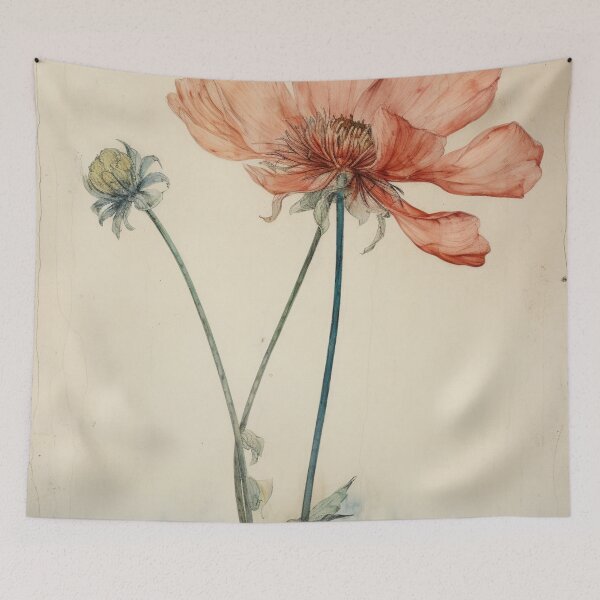 Item preview, Single Flower Watercolour Style designed and sold by whitecat23.