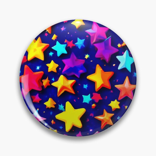 Item preview, Vibrant Stars: Colorful Cartoon Art Delight designed and sold by Health And Fitness Posts e-Store.