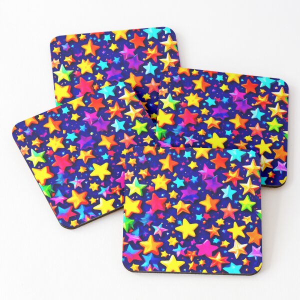 Item preview, Vibrant Stars: Colorful Cartoon Art Delight designed and sold by Health And Fitness Posts e-Store.