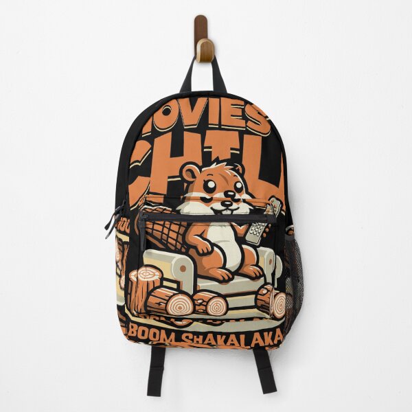Item preview, Movies And Chill - Cute Beaver Cartoon Anime Animals designed and sold by InkyGenies.