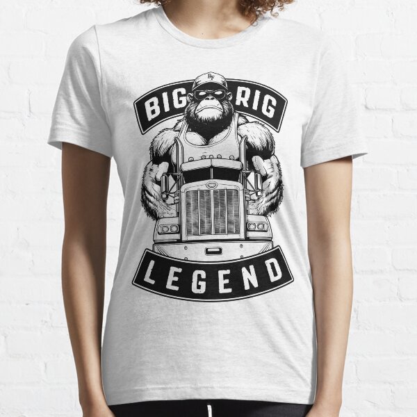 Vista previa del artículo con la obra «Camionero divertido Bigfoot Big Rig Legend Conductor de camión», diseñado y vendido por GrandeDuc.