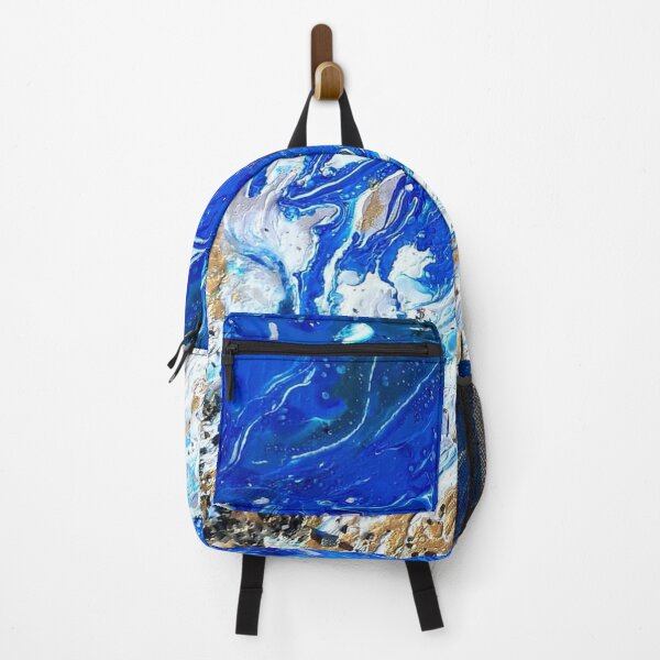 Item preview, Abstract collage Sea Shore Paint Pour  designed and sold by saraperry.