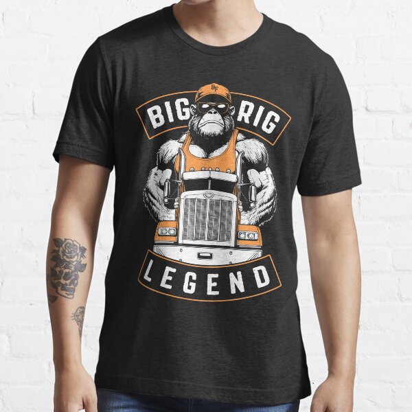 Vista previa del artículo con la obra «Camionero divertido Bigfoot Big Rig Legend Conductor de camión», diseñado y vendido por GrandeDuc.
