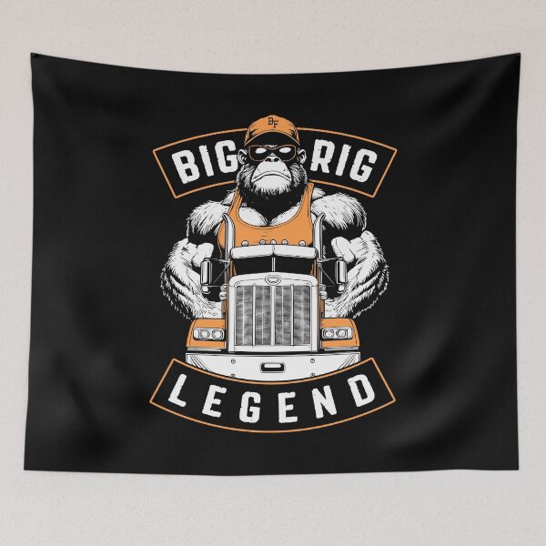 Item preview, Funny Trucker Bigfoot Big Rig Legend Truck Driver designed and sold by GrandeDuc.