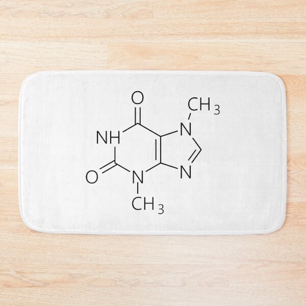 Item preview, cafeine molecule, chemistry and coffee designed and sold by NoetherSym.