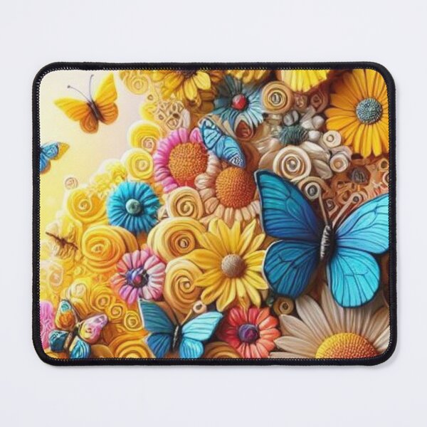 Item preview, butterfly and flower pattern designed and sold by Amateurtrader.