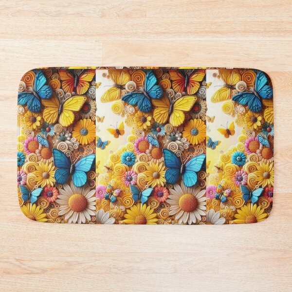 Item preview, butterfly and flower pattern designed and sold by Amateurtrader.