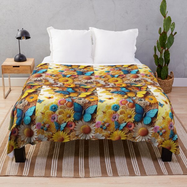 Item preview, butterfly and flower pattern designed and sold by Amateurtrader.