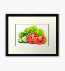 Cut vegetables Framed Print