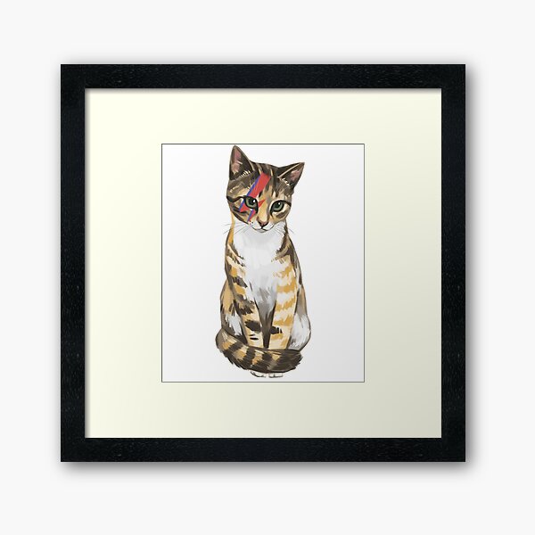 Item preview, Cute Ziggy Stardust Cat designed and sold by KeepDoingThis.