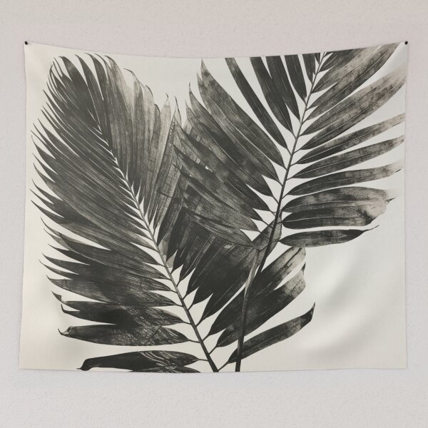 Item preview, Fern Leaves Black and White designed and sold by whitecat23.