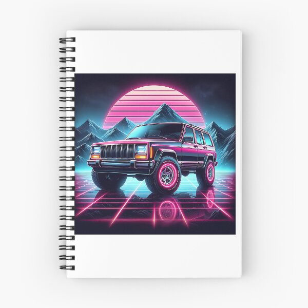 Item preview, Cherokee XJ 4x4 USA todoterreno Vehículo vintage de la vieja escuela - Neon Art designed and sold by Off-Road-Zone.