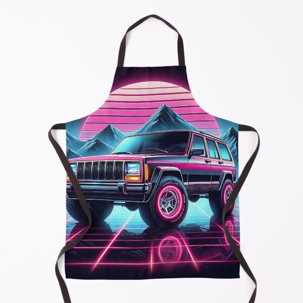 Item preview, Cherokee XJ 4x4 USA offroad Vintage old school vehicle  - Neon Art designed and sold by Off-Road-Zone.